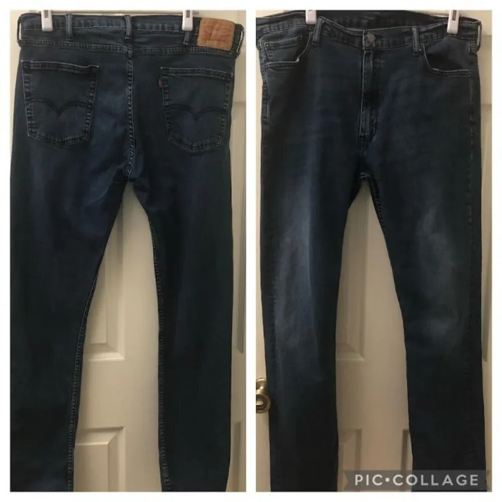 Levi's 516 Men's Denim Blue Jeans 40 x 34 Cotton Blend